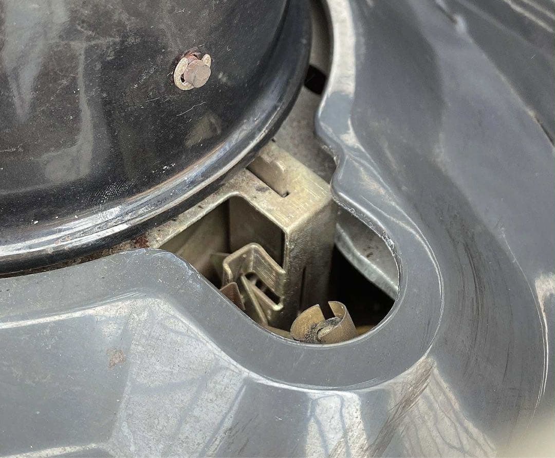 NATIONAL ストーブ 赤 メッシュカバー付き