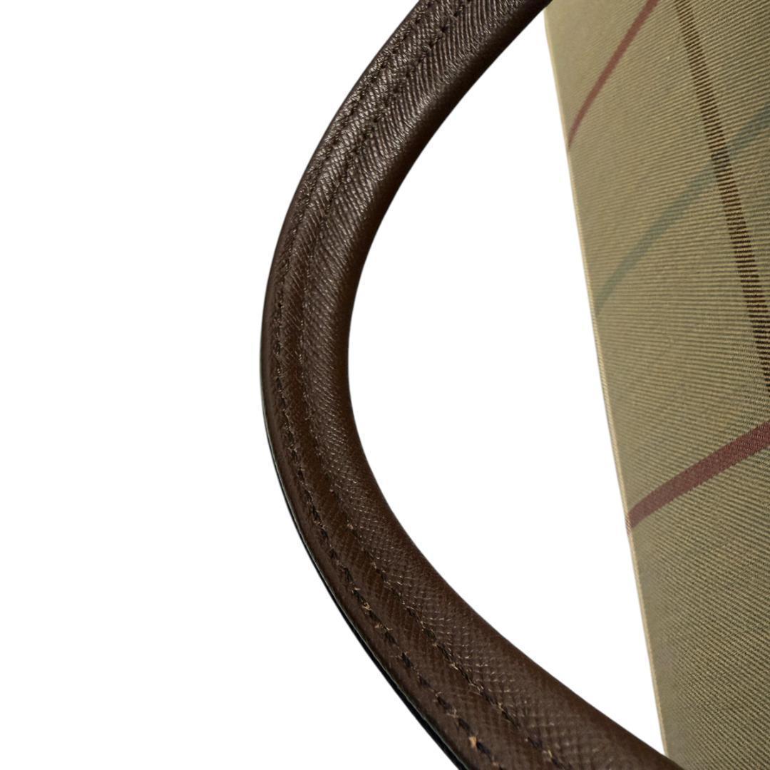 極美品 バーバリー ボストンバッグ ノバチェック レザー 旅行かばん ブラウン