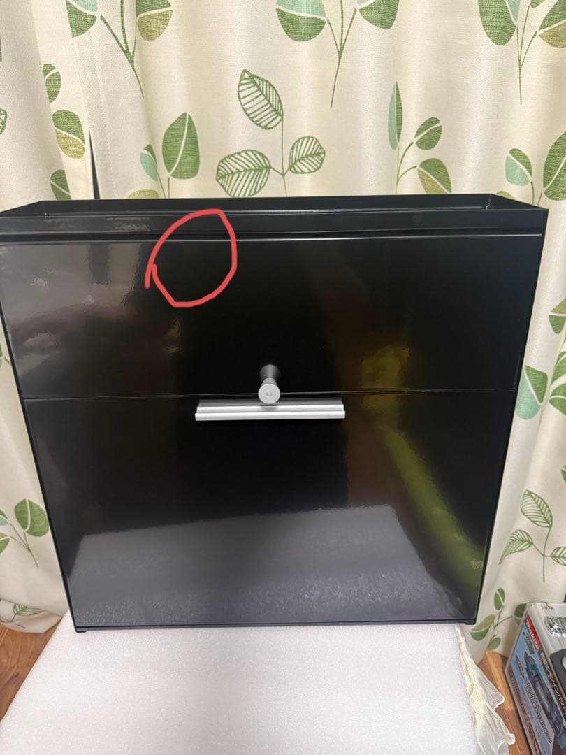 値下げ　アウトレット　隠せる調味料ラック 前が開く 完成品 (ブラック）