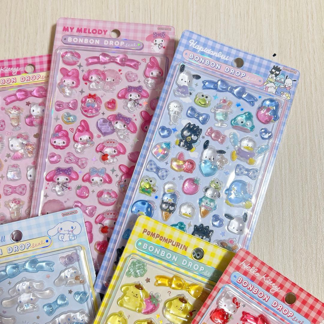 ボンボンドロップシール　サンリオ　正規品　８枚セット