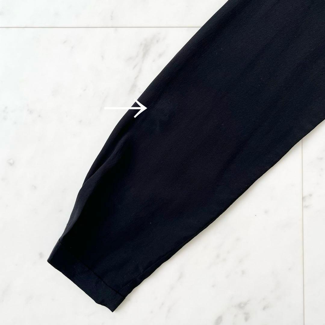 美品♪バッカ　シルク100% 洗える　シャツ　ボウタイ　リボン　日本製　長袖　M