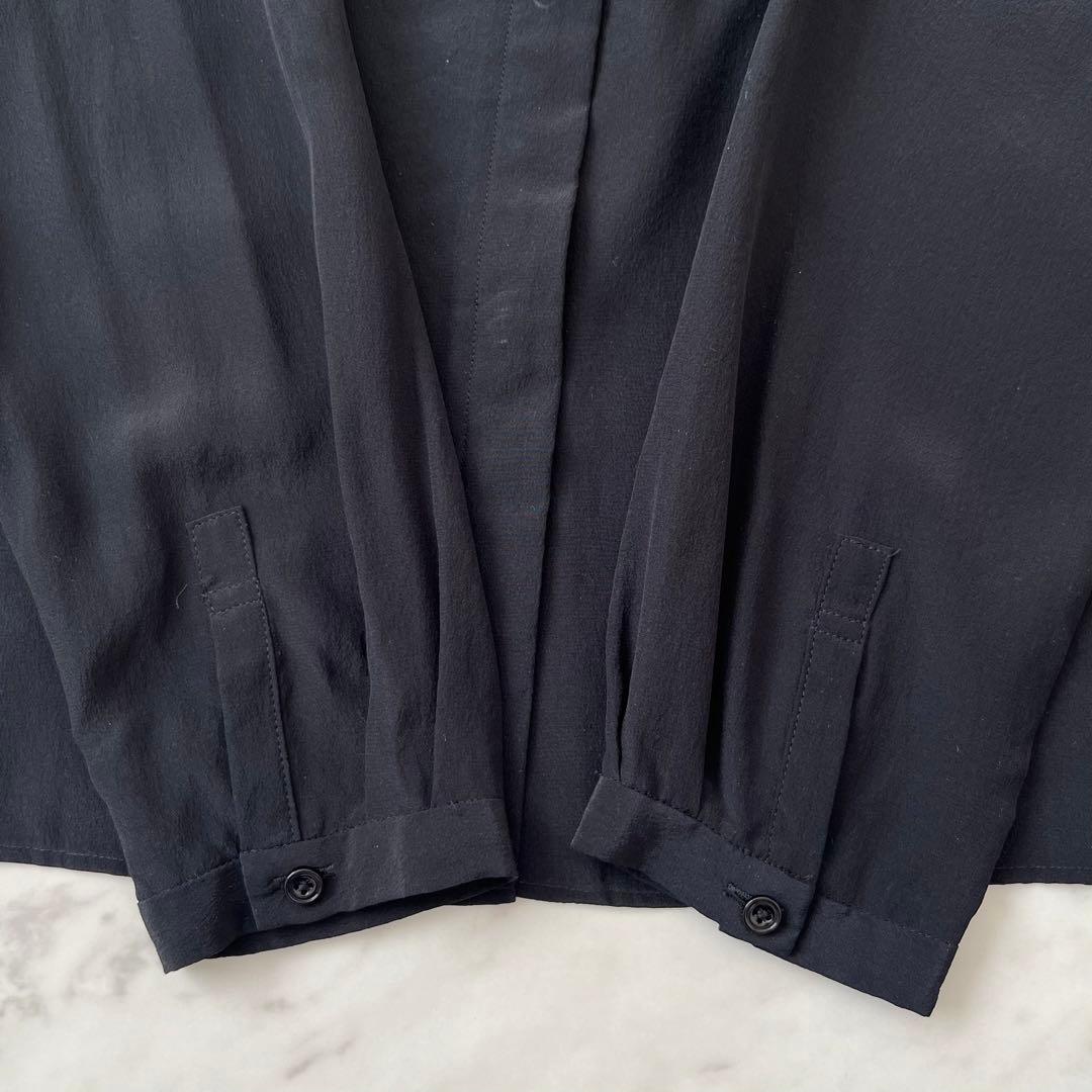 美品♪バッカ　シルク100% 洗える　シャツ　ボウタイ　リボン　日本製　長袖　M