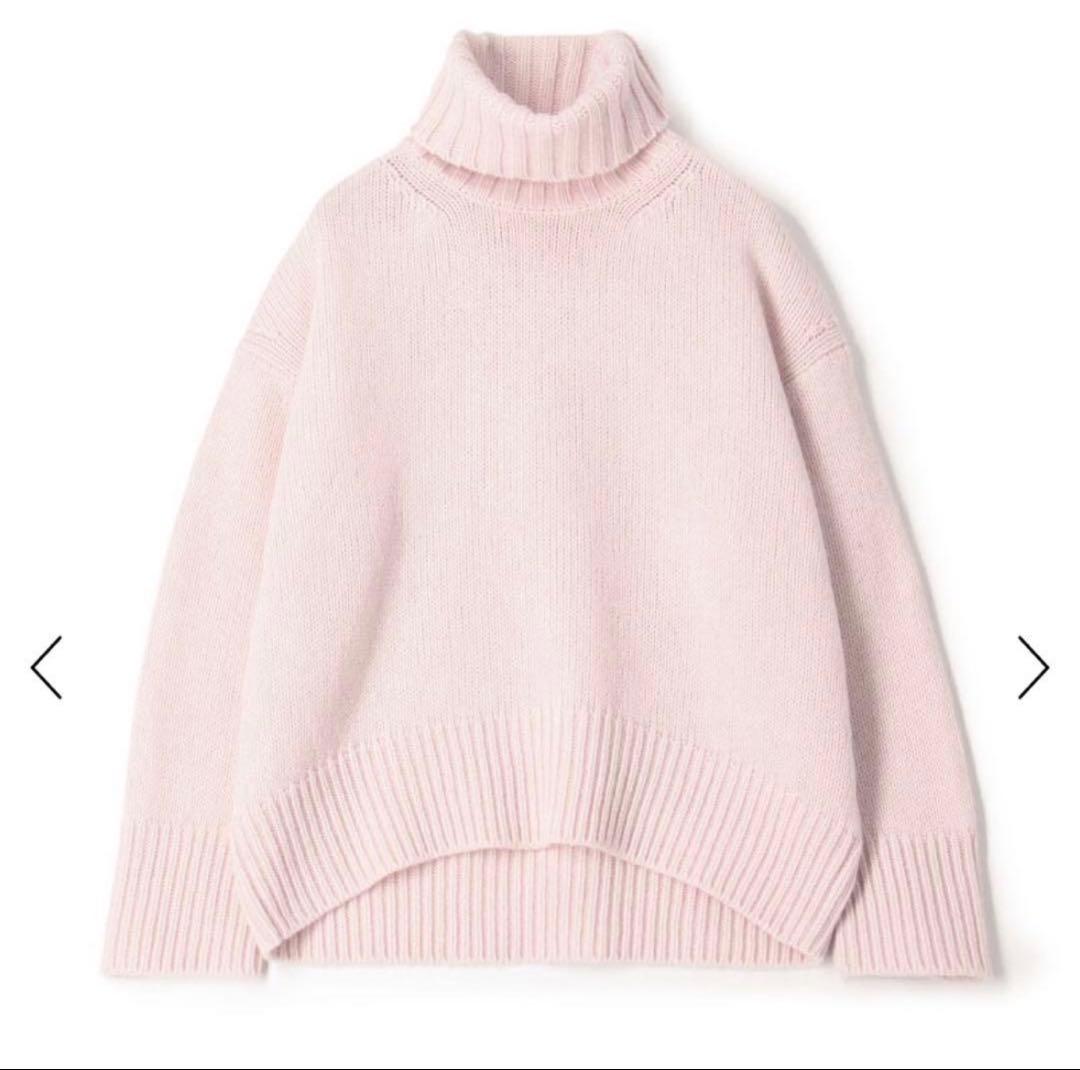 GALERIE VIEギャルリーヴィー　ファインウールタートルプルオーバーピンク