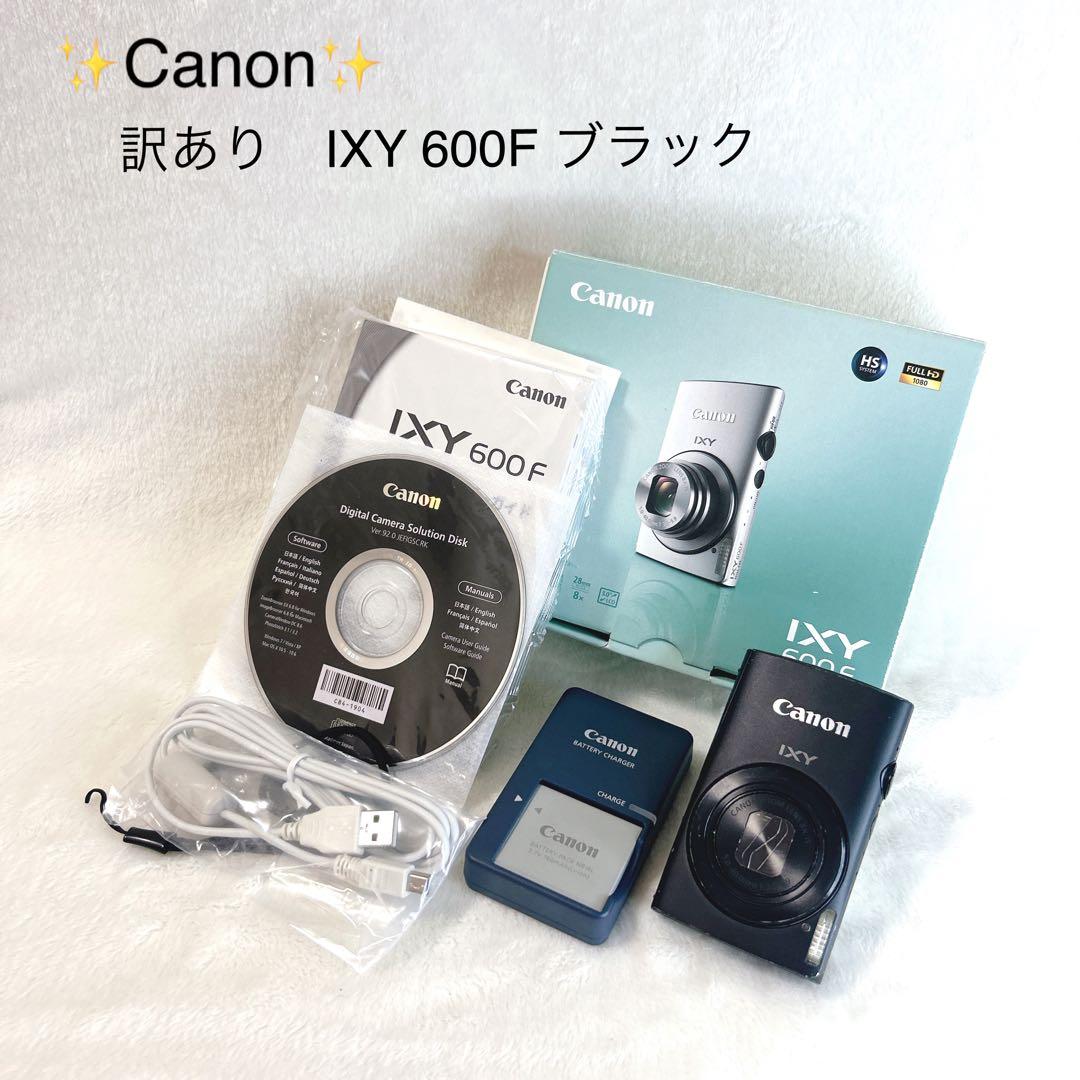 訳あり　Canon IXY 600F ブラック　コンデジ