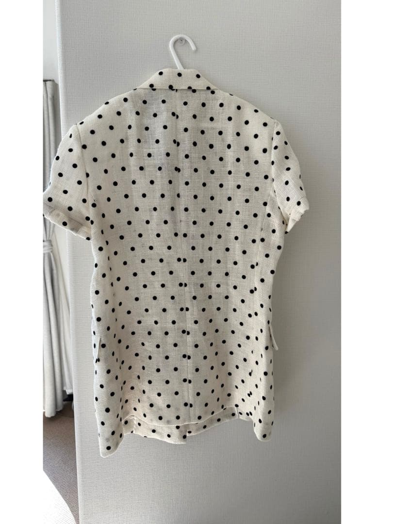 新品　LUDLOW ラドロー　ドット　シャツ　ジャケット　ブラウス