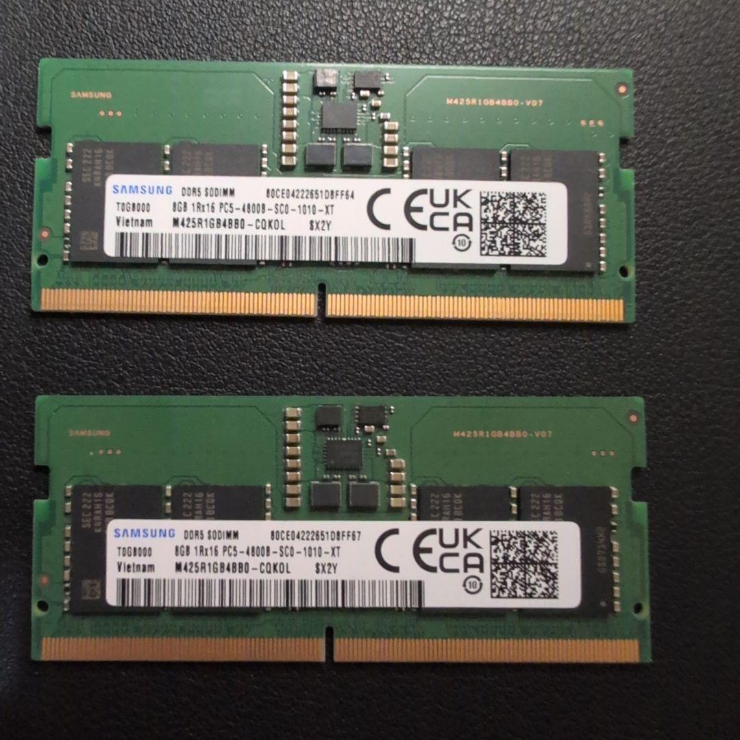 Samsung DDR5 16GB(8GB×2) 4800 メモリ