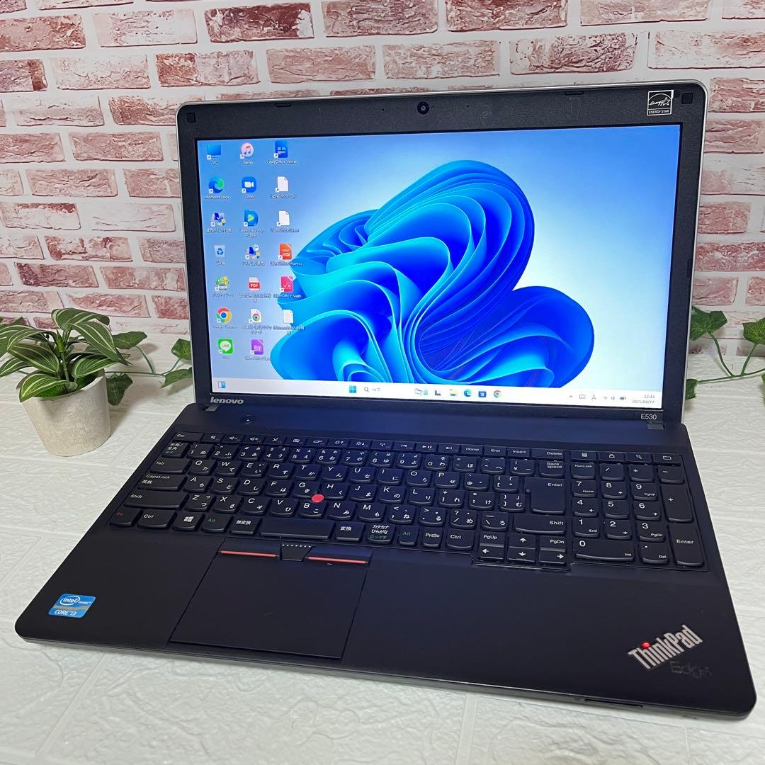 ★美品レノボSSD128GB メモリ8GB★E530 カメラ ノートPC377