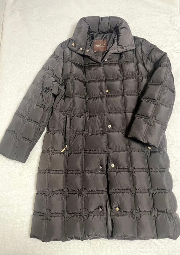 美品 モンクレール ダウンコート ロングダウンジャケット レディース M