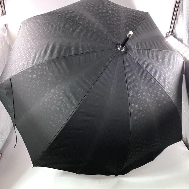 希少●ルイヴィトン 3158 エクリプス 黒 総柄 傘