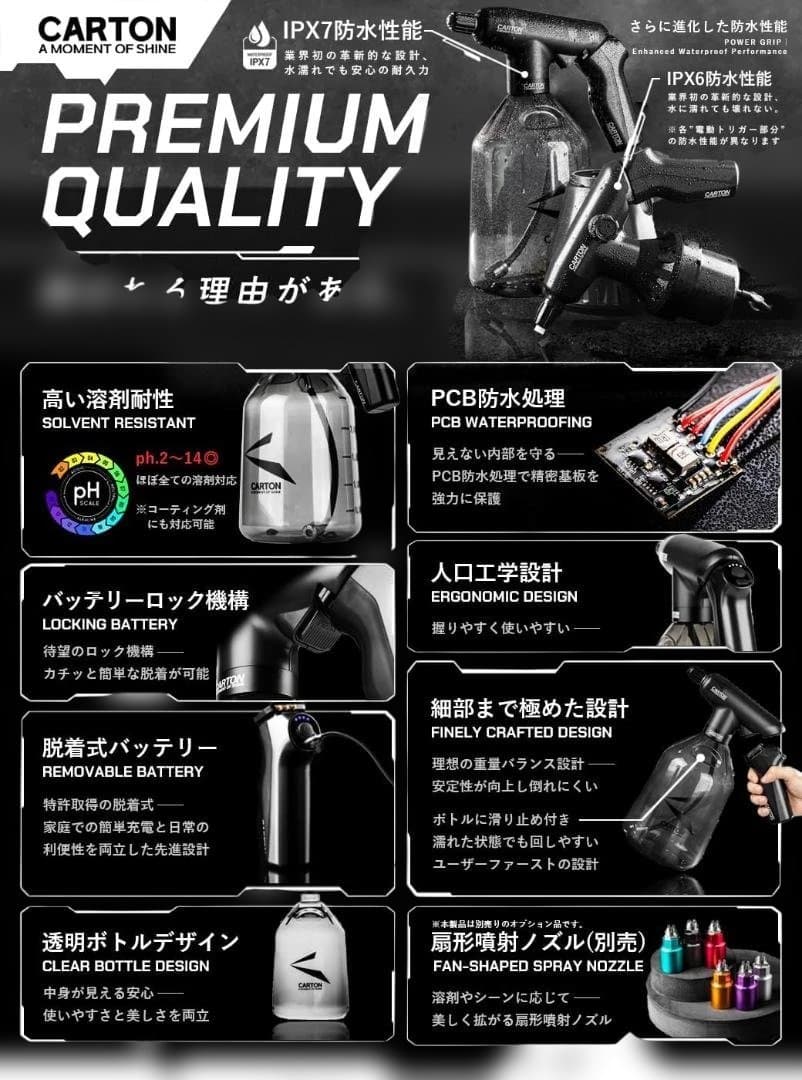 CARTON 電動スプレーヤー