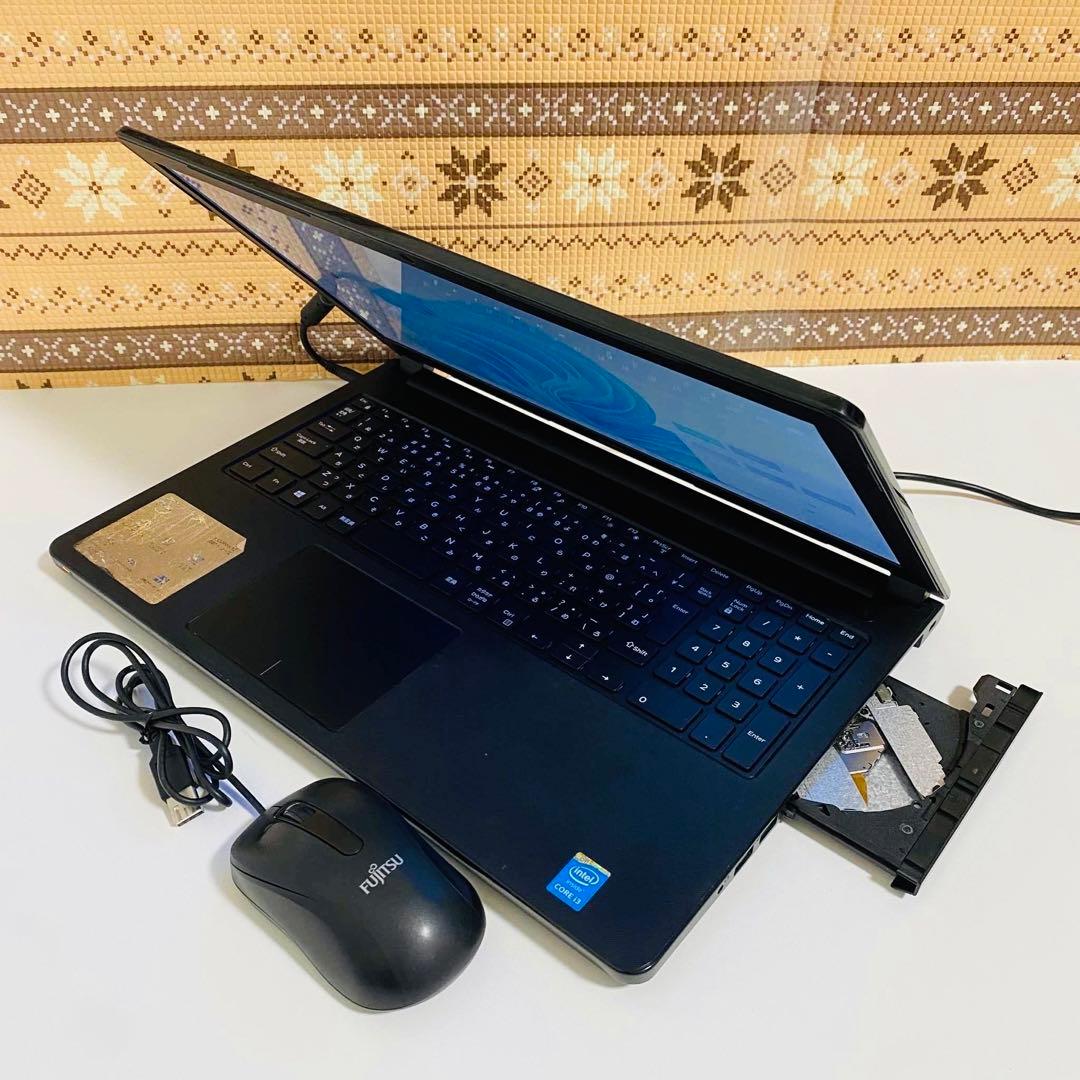 Y799 DellノートパソコンSSD高速WEBカメラWindows11オフィス