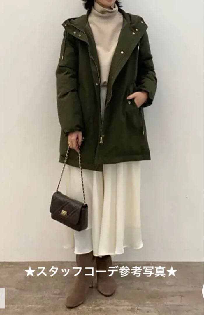 ♡23区♡【一部店舗限定/撥水加工】ミリタリー ダウンコート♡カーキ 40
