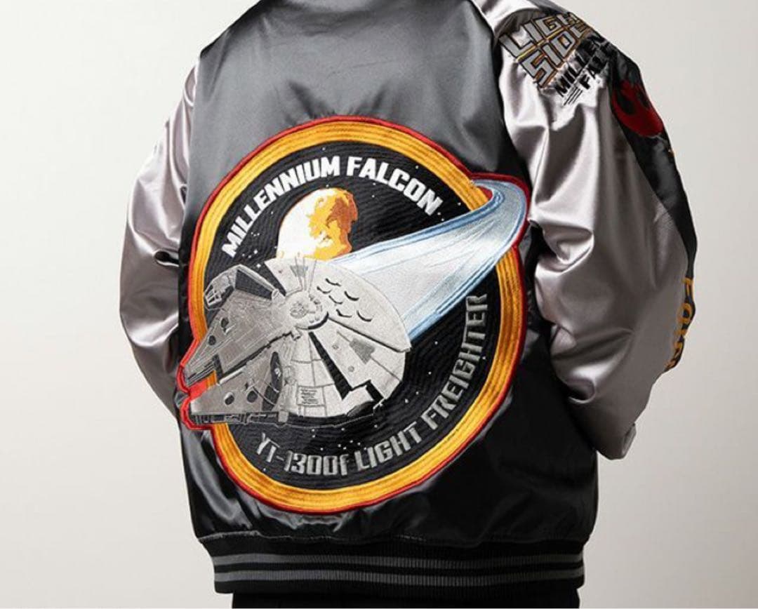 未使用スターウォーズ スカジャン L ミレニアムファルコン刺繍 ジャケット送料込