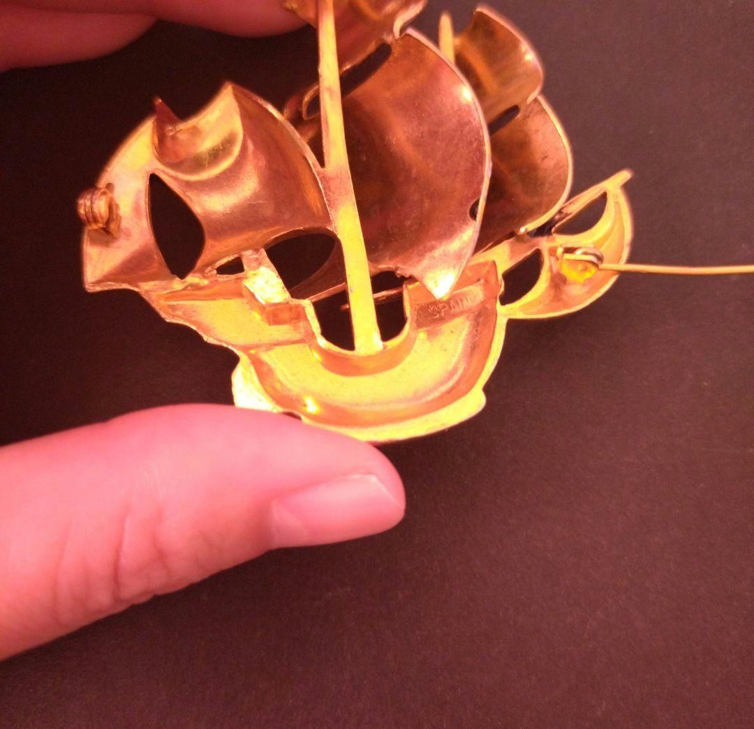 ダマスキナード ヴィンテージ ブローチ SPAIN