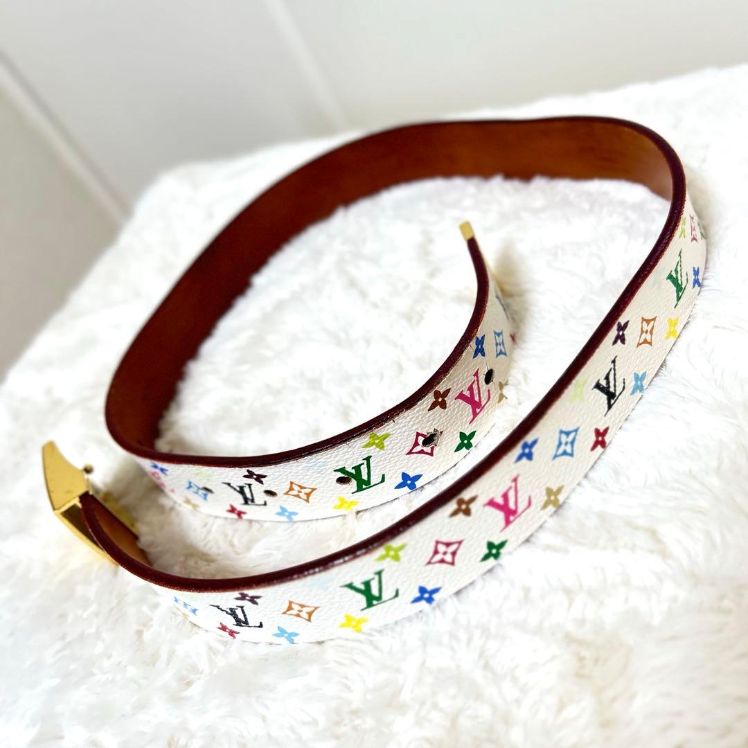 Louis Vuitton サンチュールキャレ ブロンモノグラム マルチカラー