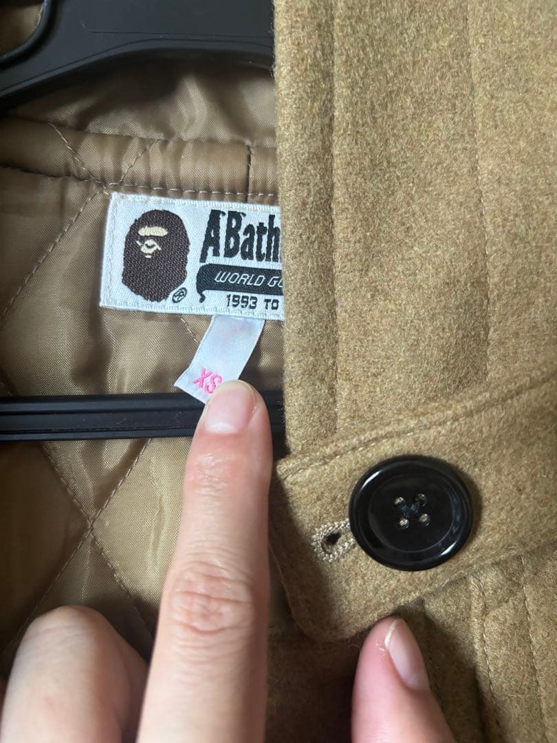 A Bathing Ape ダッフルコート XS ベージュ