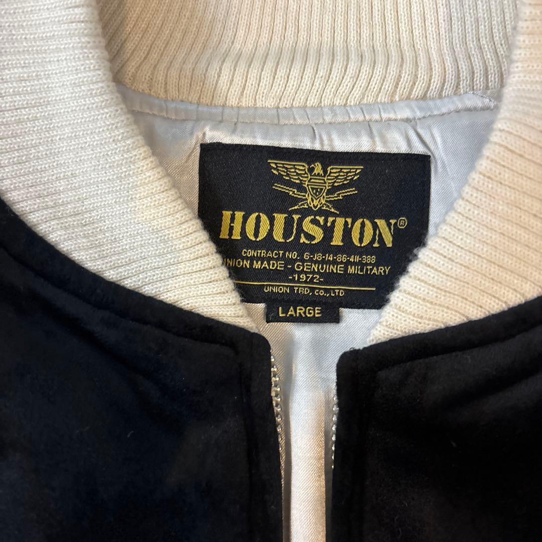 新品＊HOUSTON ヒューストン 別珍スカジャントナカイブラックL