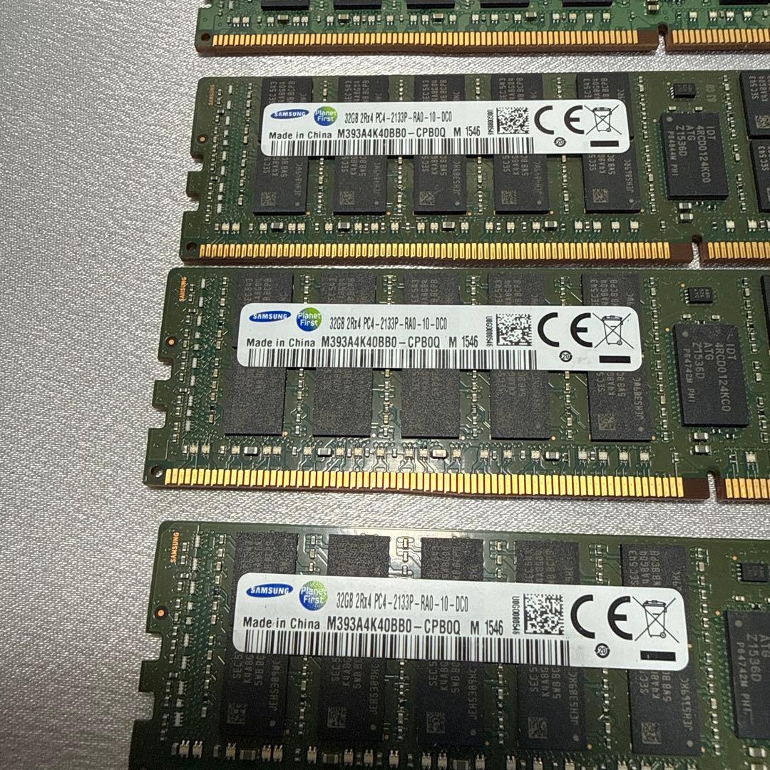 A組　Samsung DDR4 32GB×4枚 2133MHz メモリ