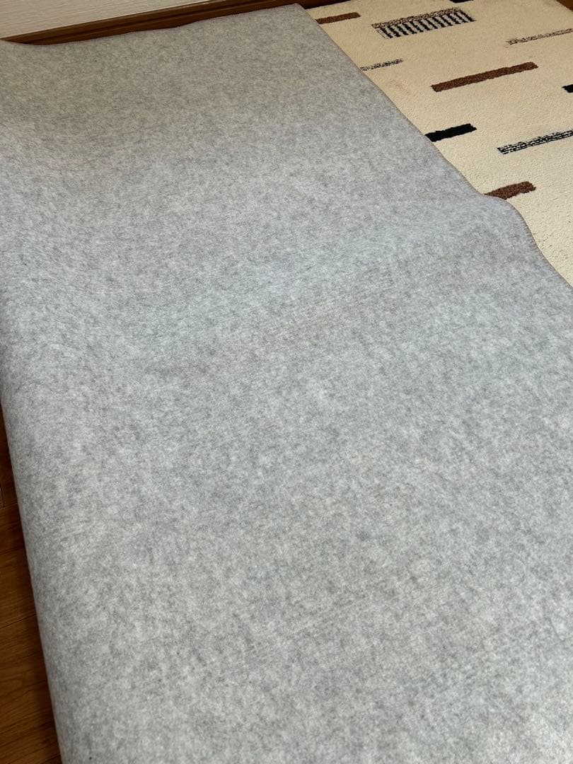 【美品】unico ウニコラグレイリーRAILIEパイルラグ　200×250cm