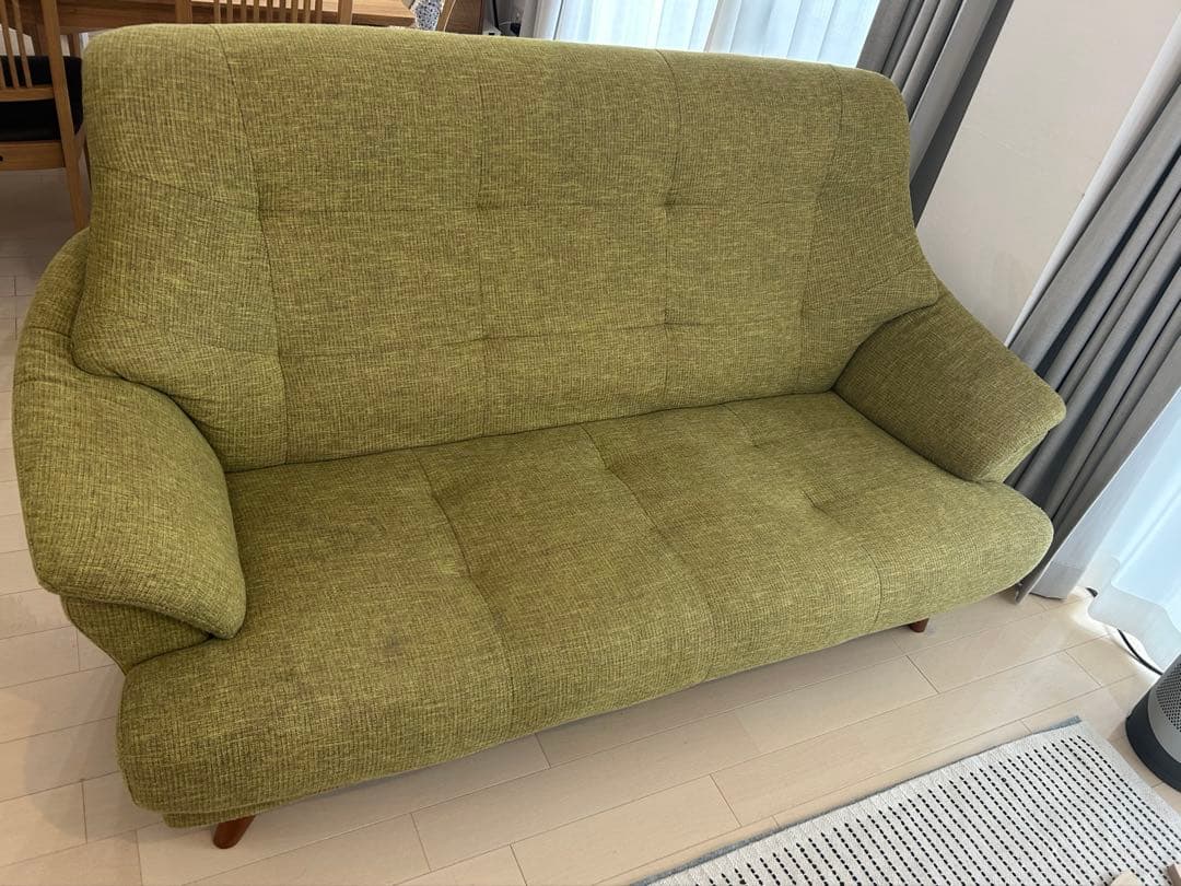 ソファ　ノーチェ　3人がけ　グリーン