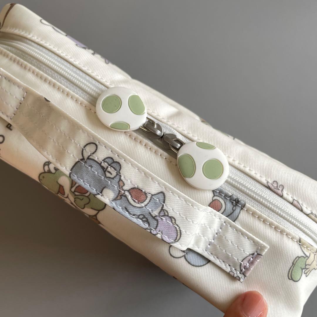 【 SAYU 】ジェラートピケ ヨッシー柄　おむつポーチ　ジェラピケ