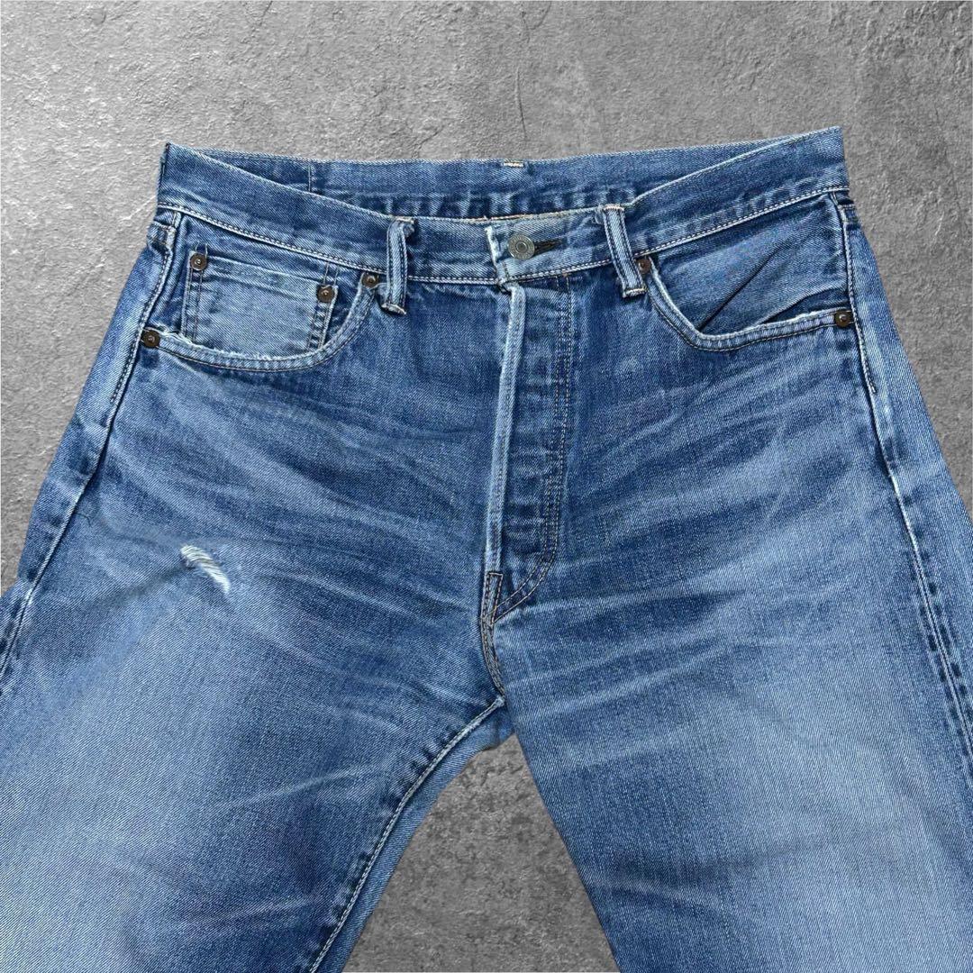 W34 LEVI'S 501XX 1955年復刻 日本製 BIGE 赤耳 デニム