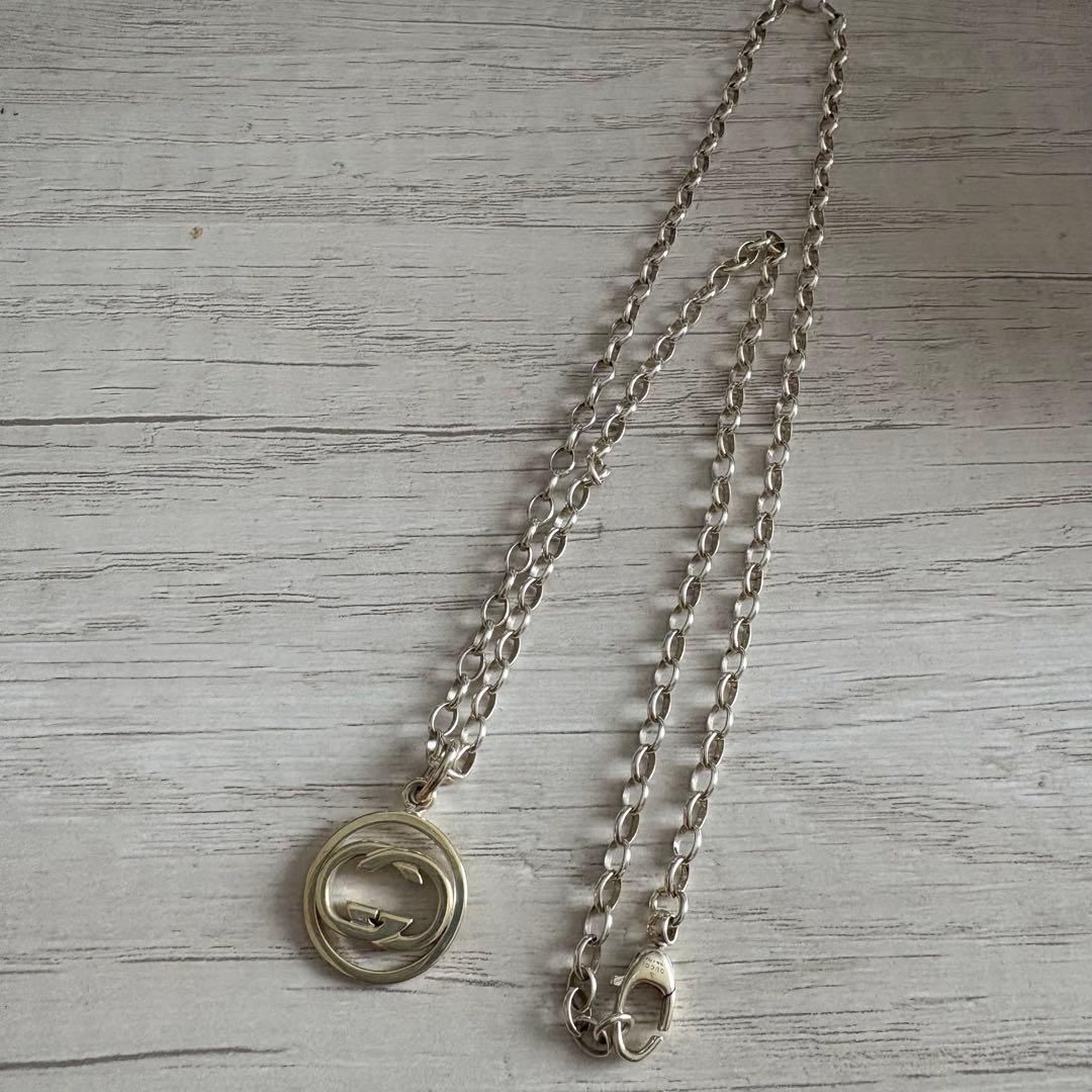 G*I様 美品✨GUCCI グッチ シルバー ドッピア G ロゴ シルバー ネッ