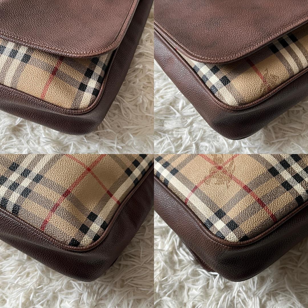 美品★Burberrys ノバチェック シャドーホース 2way ブリーフケース