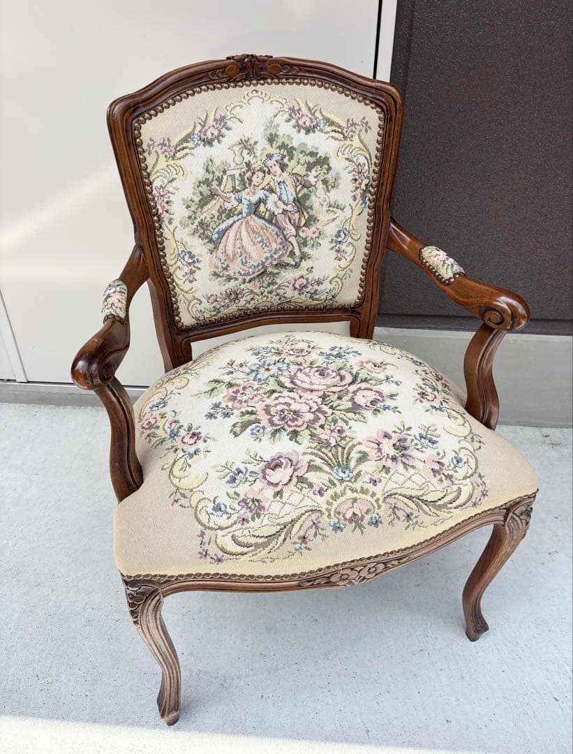 アンティーク調 クラシック アームチェア②