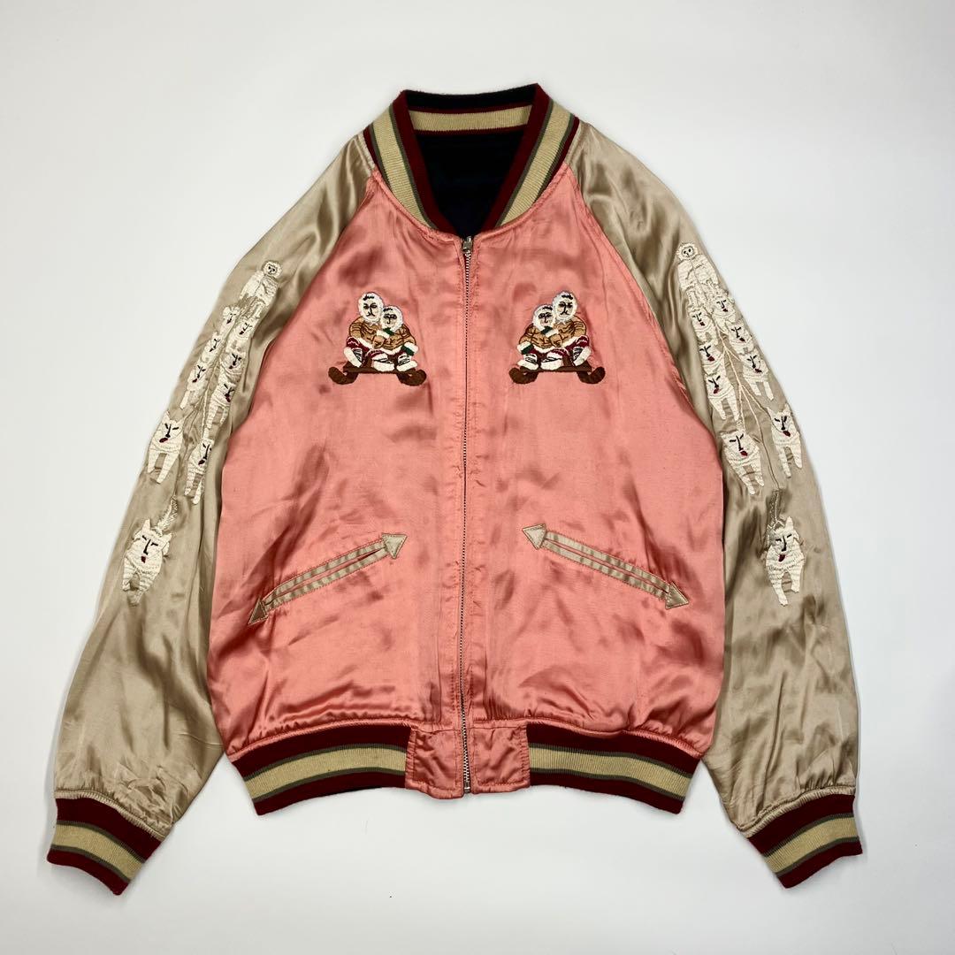 【レア】ヒューストン アラスカ スカジャン サテン L スーベニアジャケット