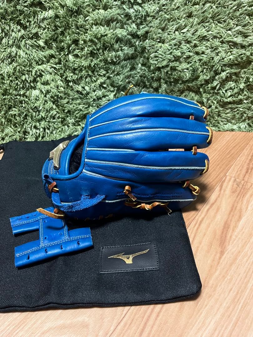 ミズノ グローバルエリート少年軟式 ブルー 左投 坂本選手モデル