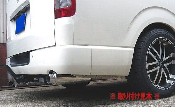 aオールステンレス新品未使用200系ハイエース専用砲弾型マフラーカッター