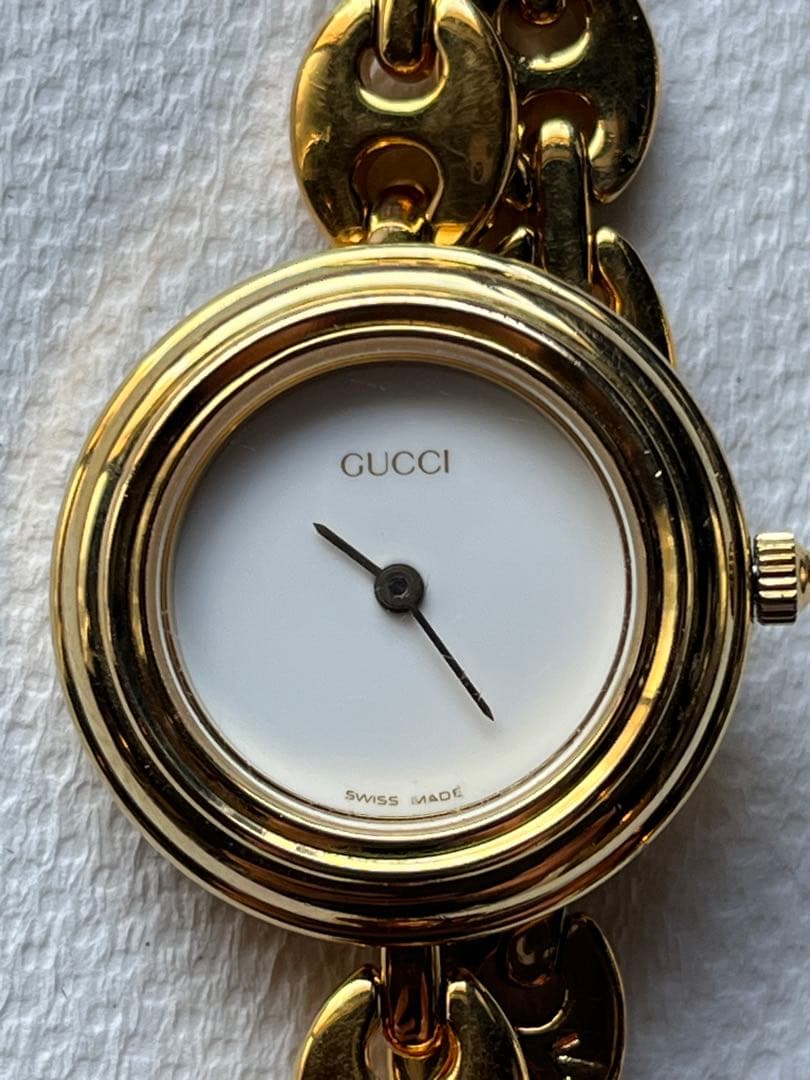 グッチ時計　チェンジベゼル　ゴールド