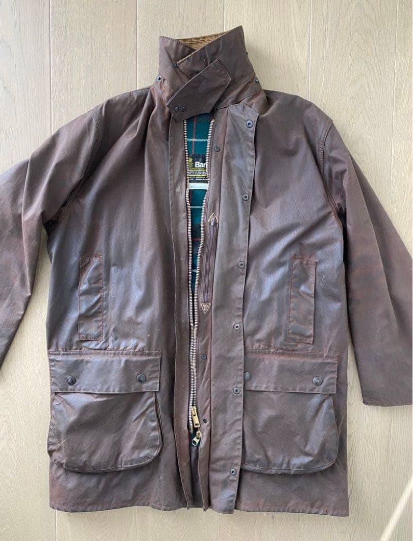 【希少色】80s Barbourノーザンブリア ラスティック 2クラウン YKK