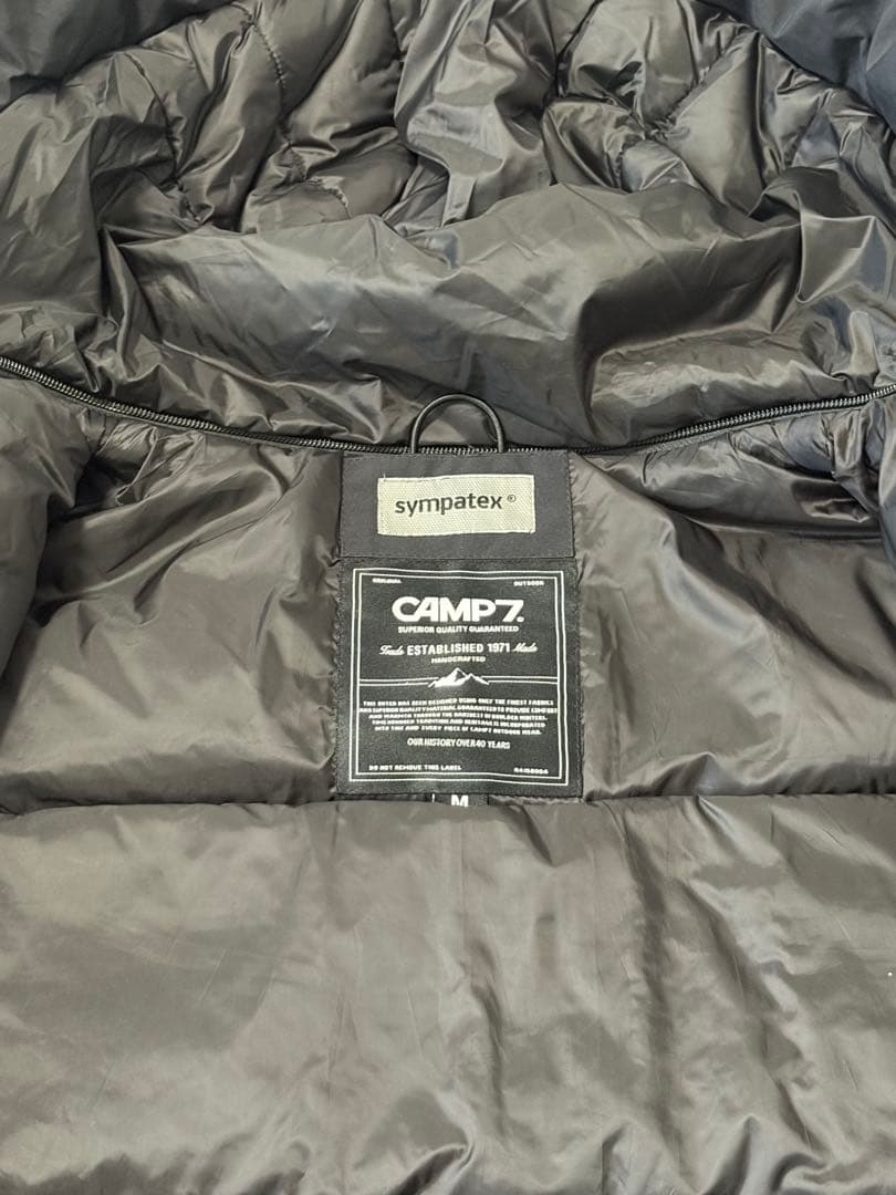 未使用級✨️Camp7 メンズ ダウンジャケット コンビダウン ブラック 黒