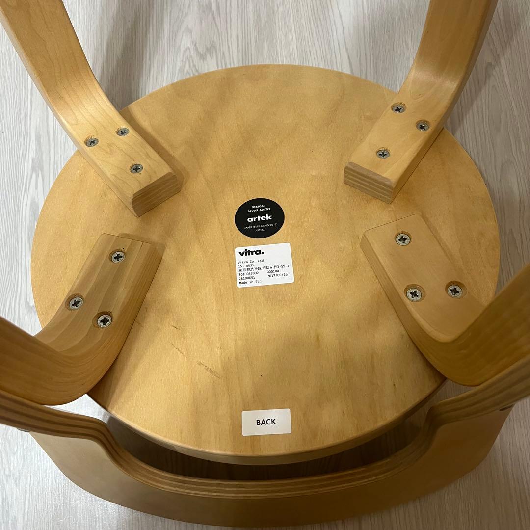 ②artek アルテック ハイチェア K65 ナチュラル　美品