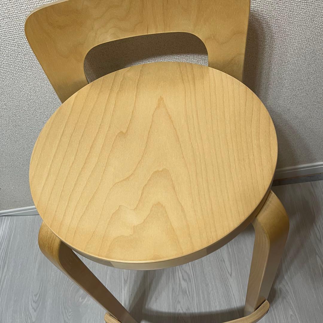 ②artek アルテック ハイチェア K65 ナチュラル　美品