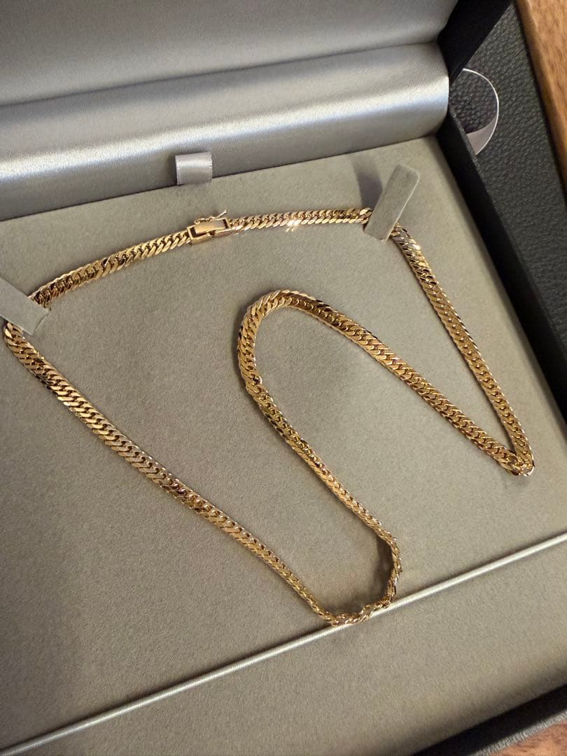 ゴールド チェーンネックレス ロック式