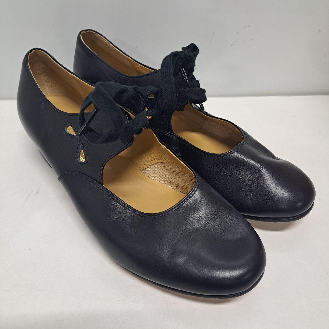 未使用 yoshinoya オルガンシューズ 25cm ブラック ¥37400