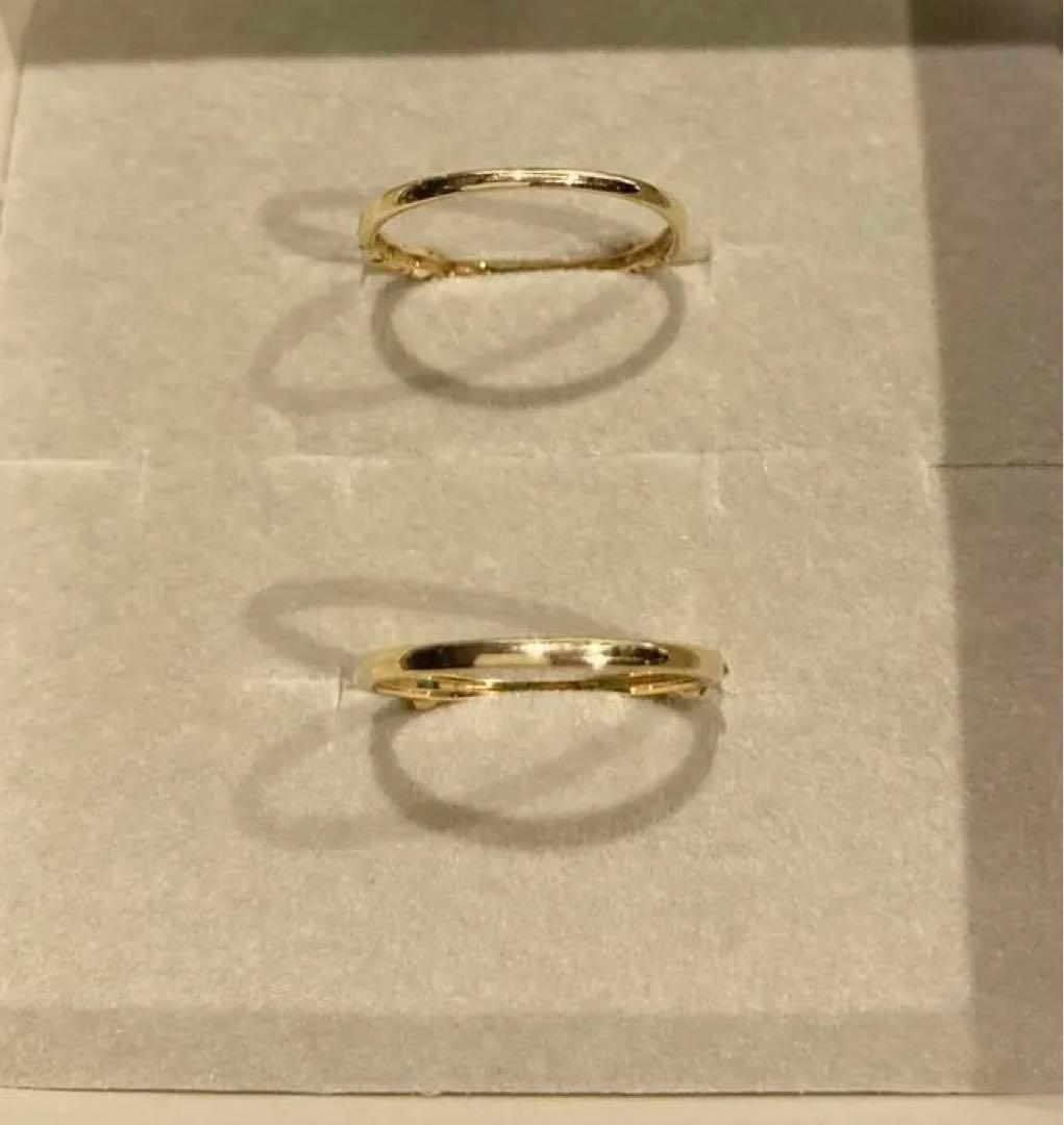 TSUTSUMI イエローゴールド K10 リング エメラルド