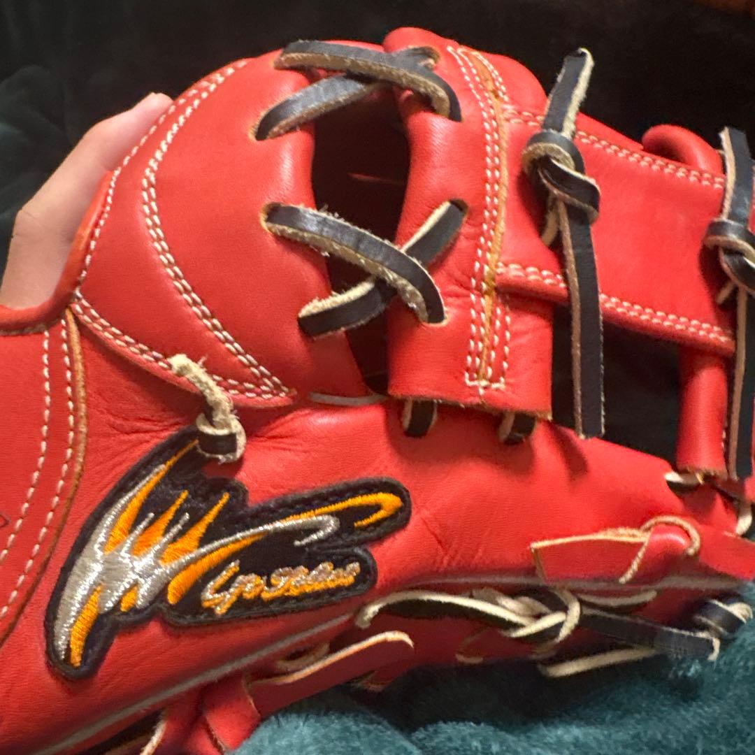 アイピーセレクト筒香嘉智サイン入り 赤色 グローブ