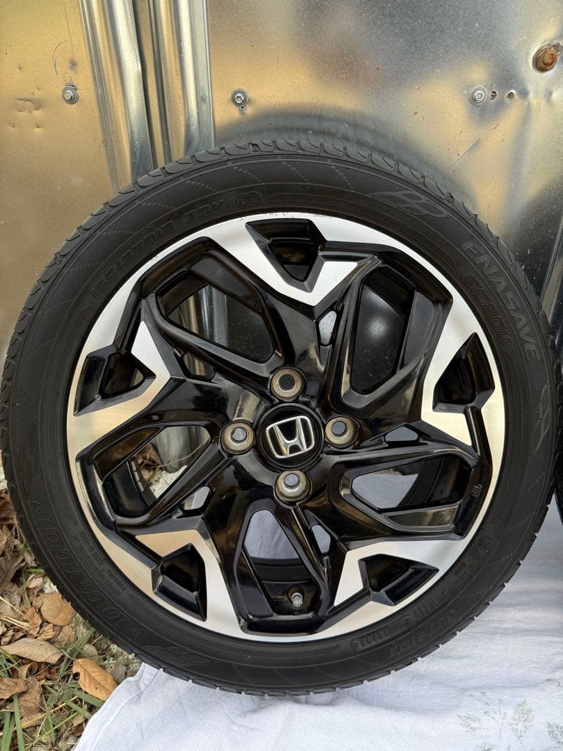 ホンダNBOxカスタム 純正15インチタイヤセット165/55R15 23年