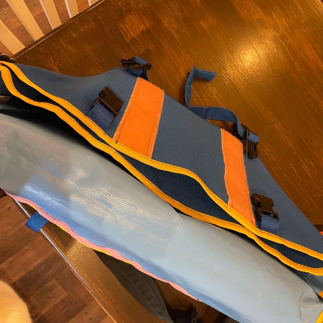 USA製 MER BROOKLYN NY メッセンジャーバッグ 青 ブルー