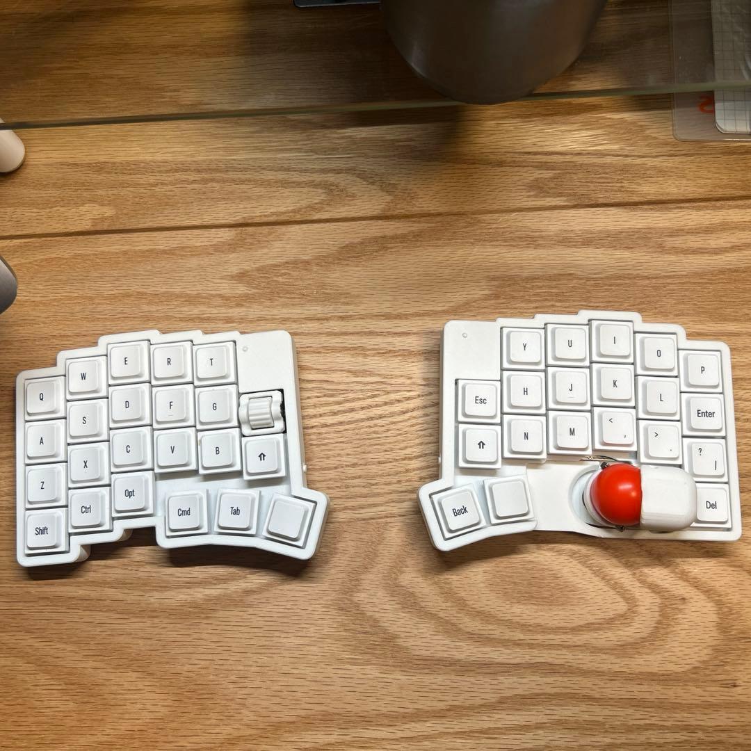 roBa-LP 無線接続 左右分割 トラックボール キーボード 完成品