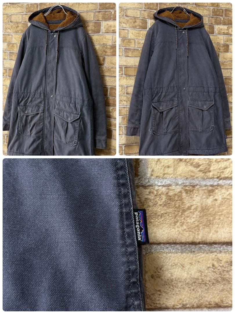 パタゴニア　裏ボア　マウンテンジャケット　コート　フィッシュテイル　古着女子　M