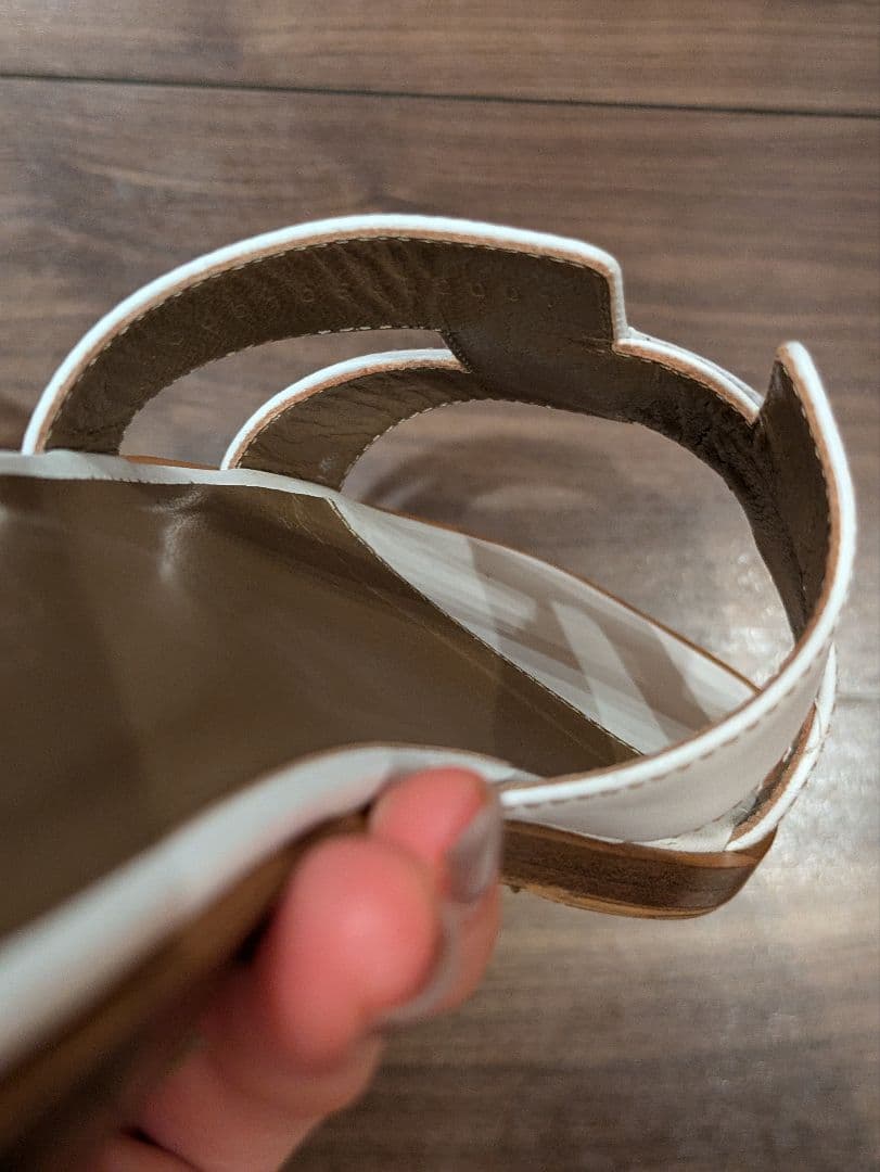 【MT】HERMES サンダル 《オラン》 オラン　ホワイト37　37.5