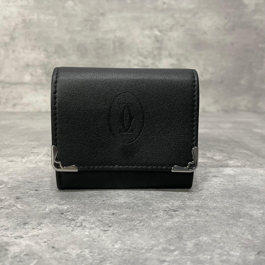 新品未使用 Cartier マスト ドゥ レザー ケース 小銭入れ 黒