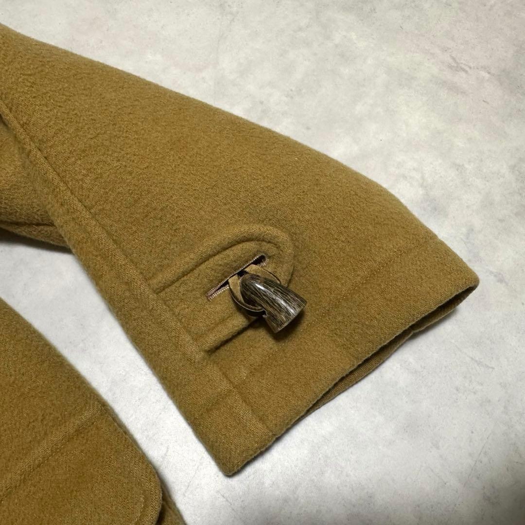 Burberry ダッフルコート ノバチェック トグルボタン キャメル ウール