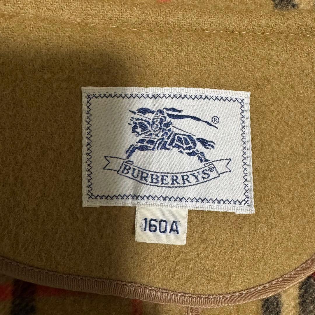Burberry ダッフルコート ノバチェック トグルボタン キャメル ウール