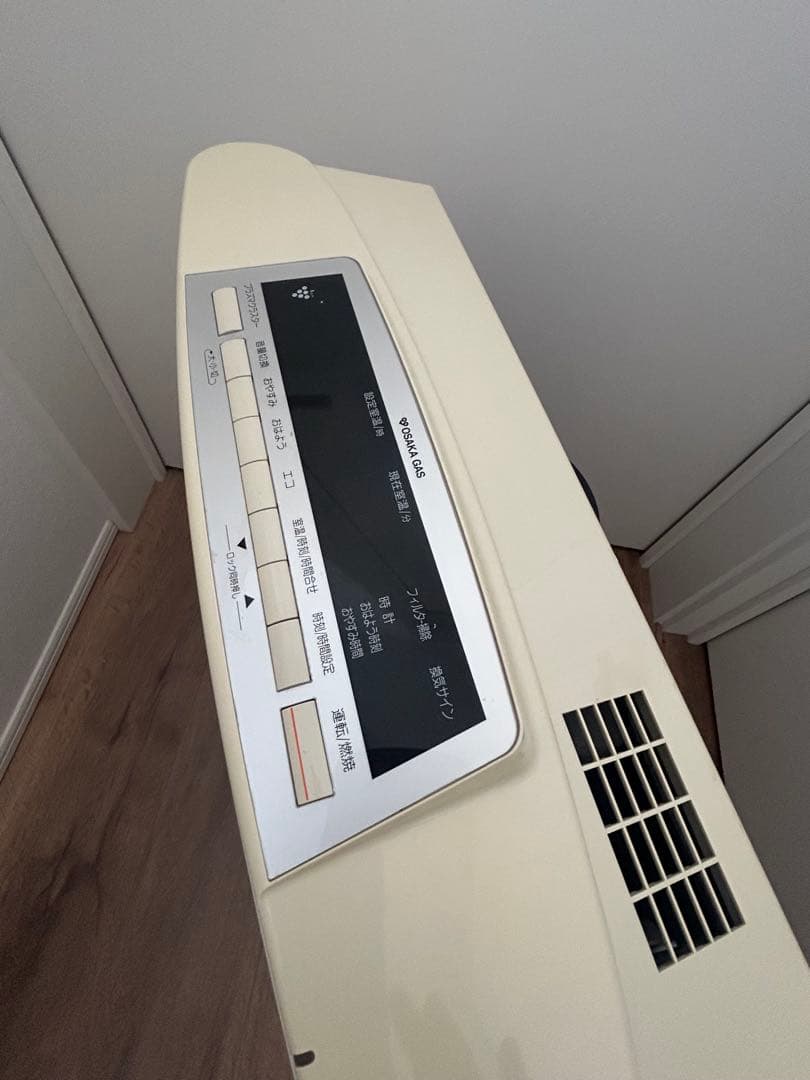 【大阪ガス】プラズマクラスター搭載 リンナイガスファンヒーター コード付15畳